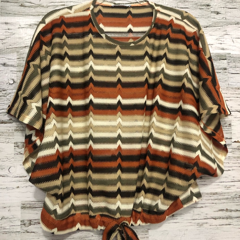 Zara Top with wide short sleeve Small boho style - Picture 2 of 9